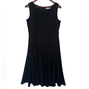 CALVIN KLEIN BLACK SLEEVELESS FLIRT DRESS